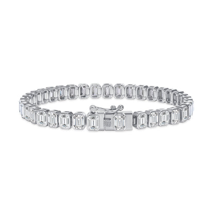 Emerald Bezel Tennis Bracelet